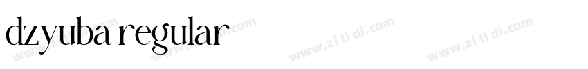 dzyuba regular字体转换